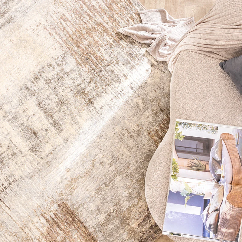 Teppich Abstrakt - Xavier Scratch Taupe Grau