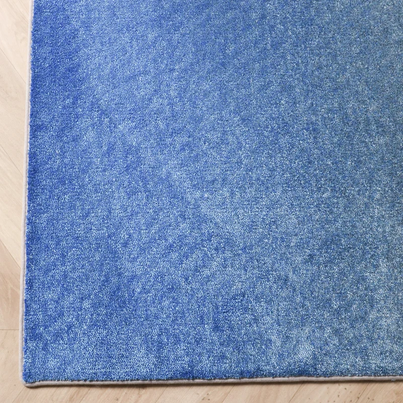 Abstrakter Teppich – Mellow Blau/Gelb