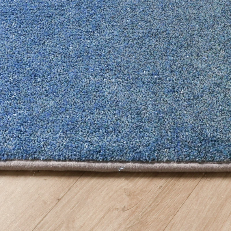 Abstrakter Teppich – Mellow Blau/Gelb