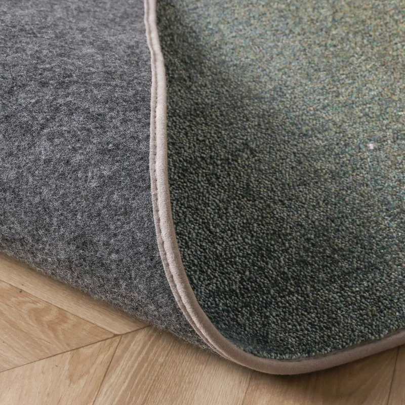 Abstrakter Teppich – Mellow Blau/Gelb