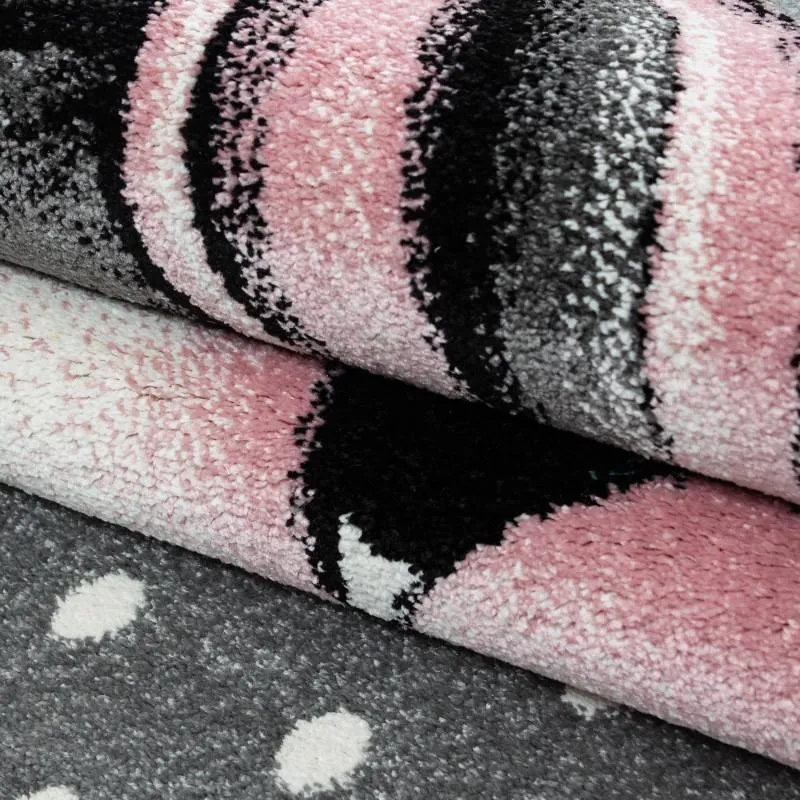 Kinderzimmer Teppich - Anna Einhorn Rosa
