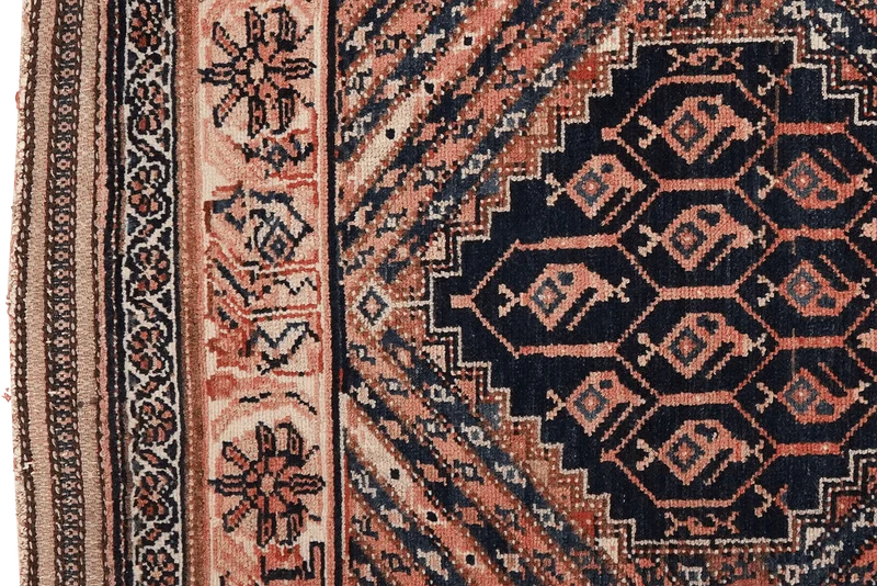 Afshar · Handgeknüpft – Blau, 110x89 cm
