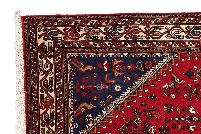 Nasrabad · Handgeknüpft – Rot, 214x142 cm