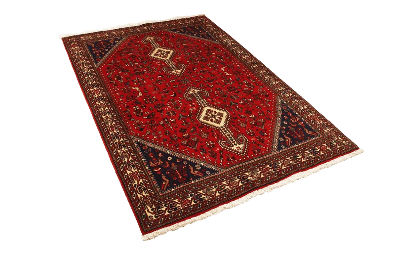 Nasrabad · Handgeknüpft – Rot, 214x142 cm