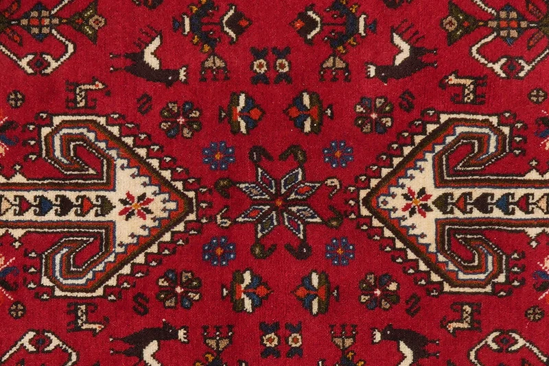 Nasrabad · Handgeknüpft – Rot, 214x142 cm