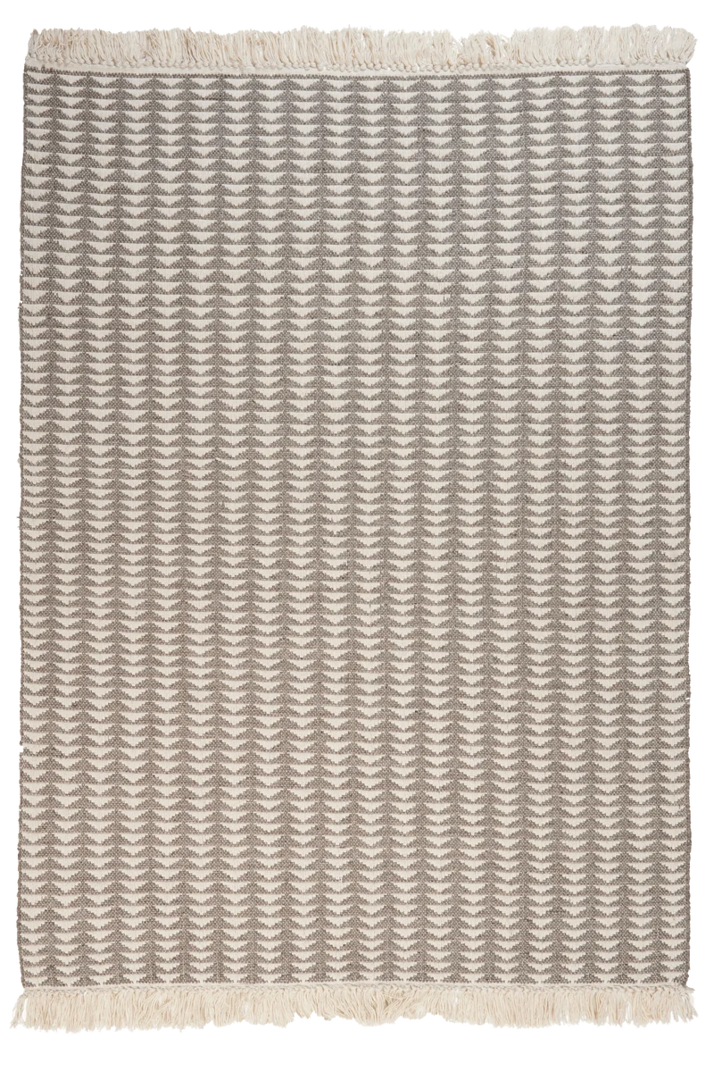 Dhurrie · Handgewebt – Beige, 120x170 cm