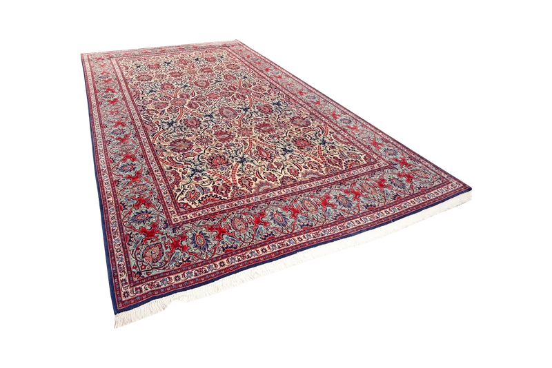 Kashan · Handgeknüpft – Beige, 386x265 cm