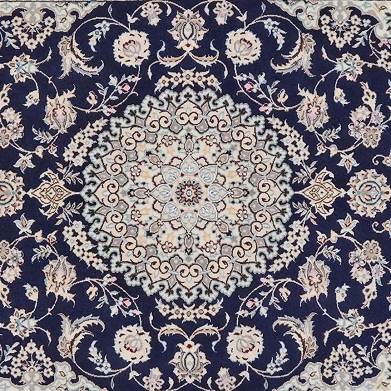 Nain 6La · Handgeknüpft – Blau, 151x102 cm