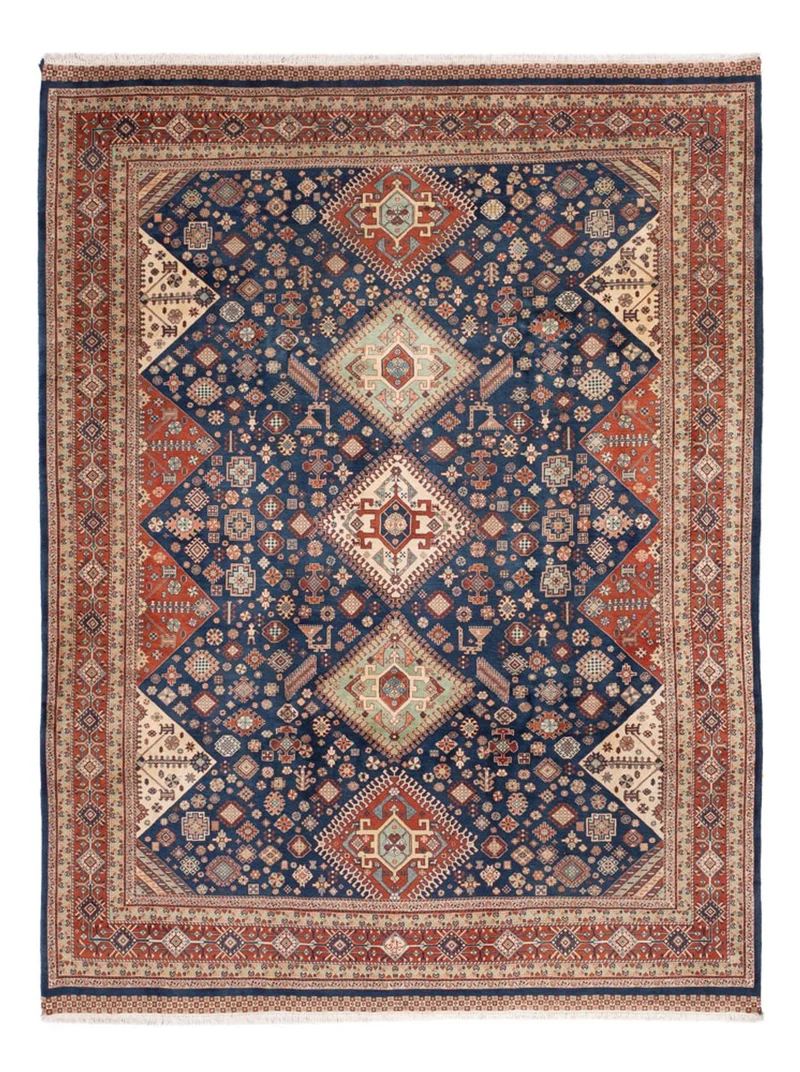 Shiraz Teppich 238x318cm - Perserteppich - dunkelblau