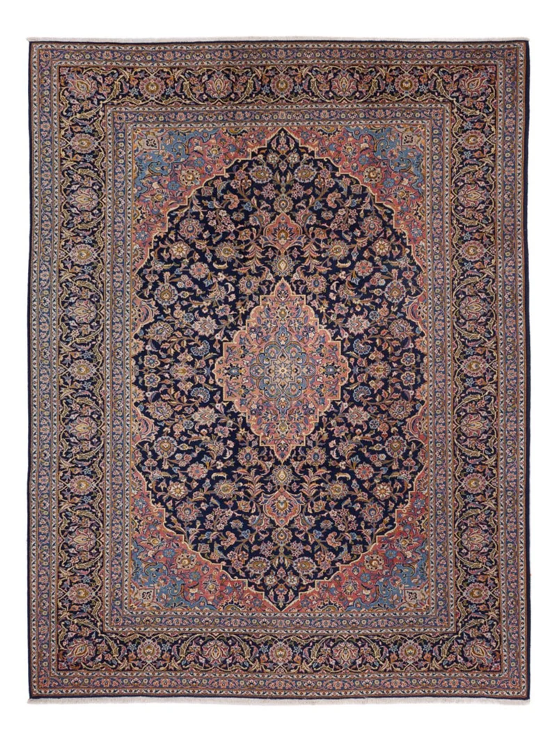 Keshan Teppich 264x355cm - Perserteppich - dunkelbeige