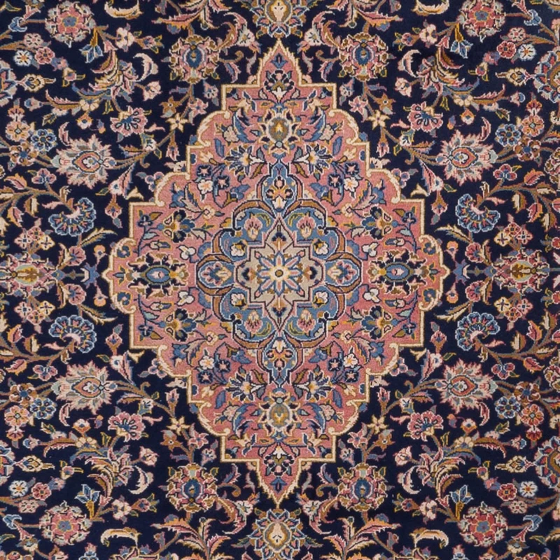 Keshan Teppich 264x355cm - Perserteppich - dunkelbeige