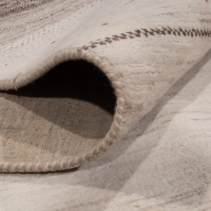 Gabbeh Teppich - Loribaft Indus - 300 x 396 cm - taupe