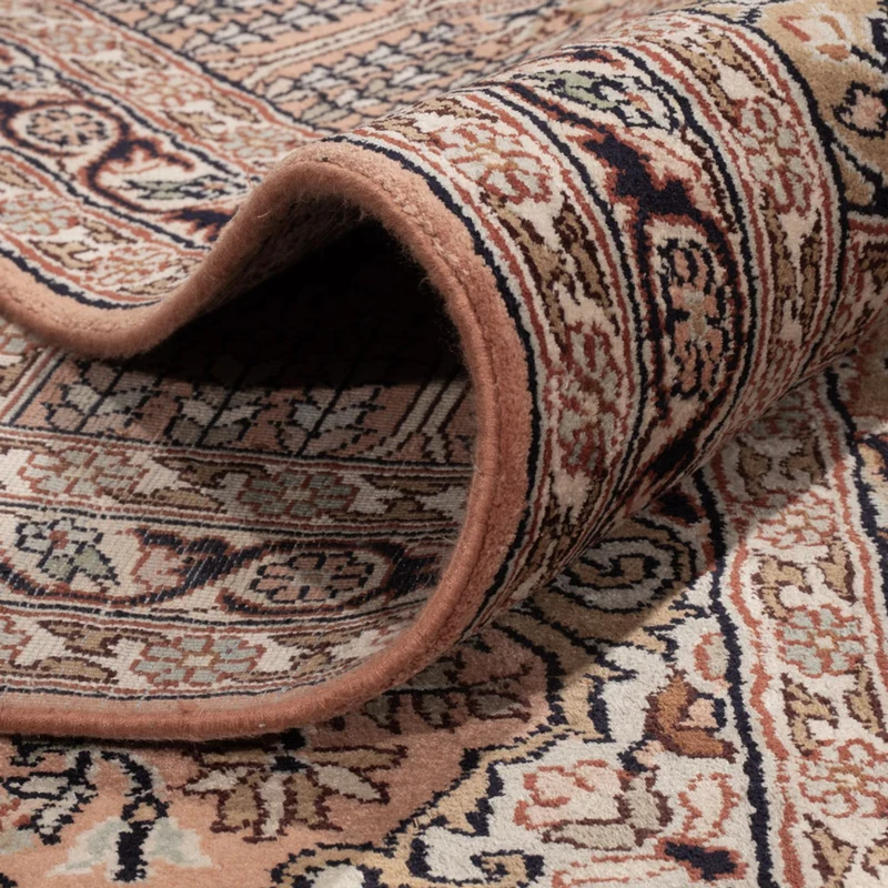 Kaschmir Seide Teppich 298x403cm - Orientteppich - dunkelbeige