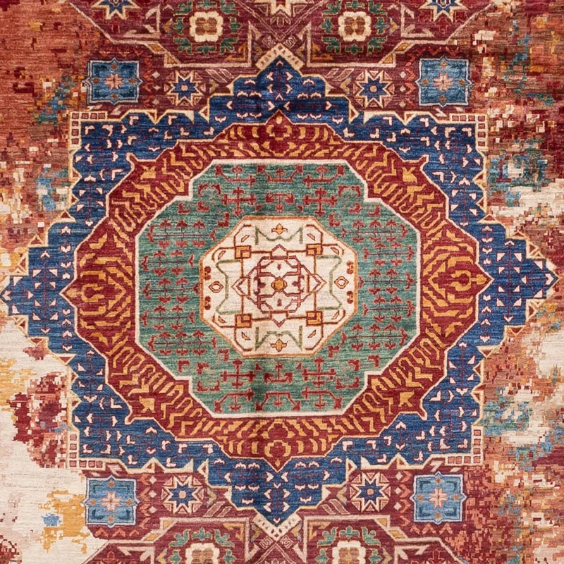 Designer Teppich 306x391cm - mehrfarbig