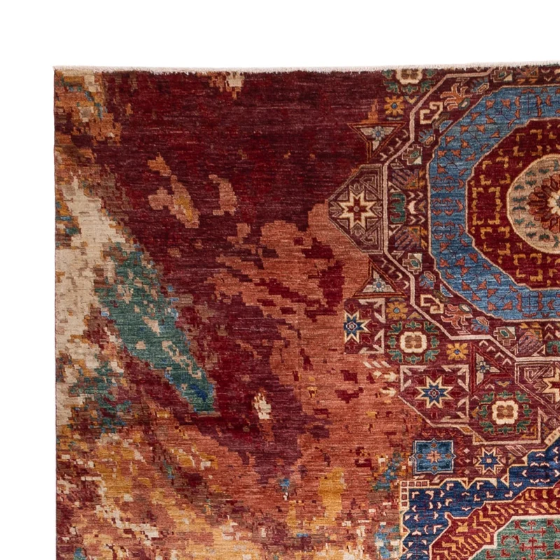 Designer Teppich 306x391cm - mehrfarbig