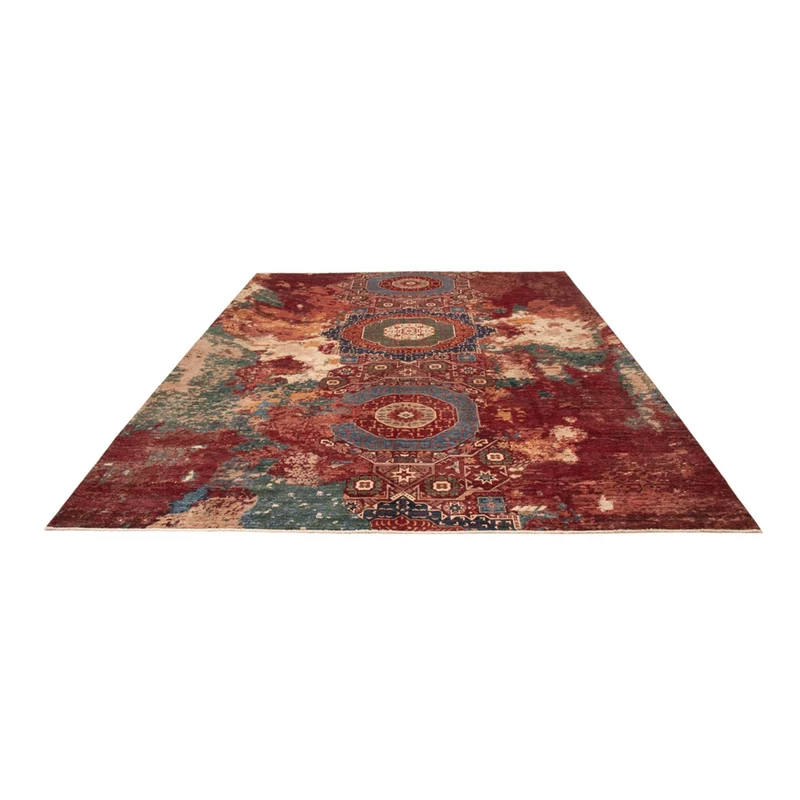 Designer Teppich 306x391cm - mehrfarbig