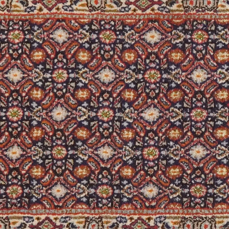 Moud Mahi · Handgeknüpft – Blau, 199x48 cm