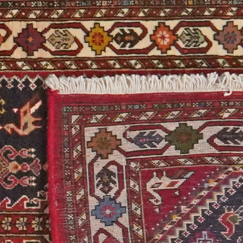 Nasrabad · Handgeknüpft – Blau, 396x82 cm