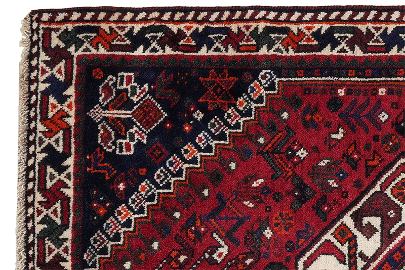 Gashgai · Handgeknüpft – Rot, 162x123 cm