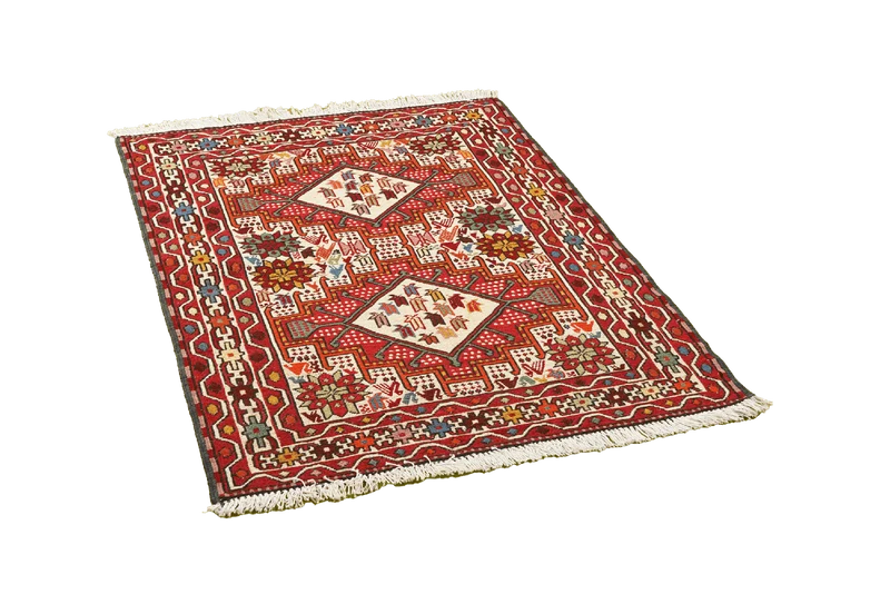 Sumak Shahsavan · Handgewebt – Beige, 99x79 cm