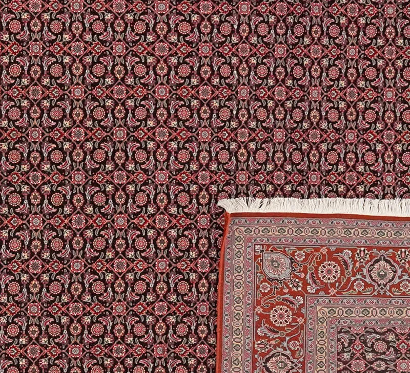 Tabriz 50 Raj · Handgeknüpft – Schwarz, 289x202 cm
