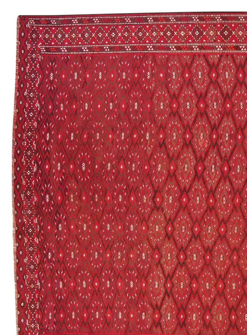 Kelim Turkman · Handgewebt – Rot, 351x228 cm