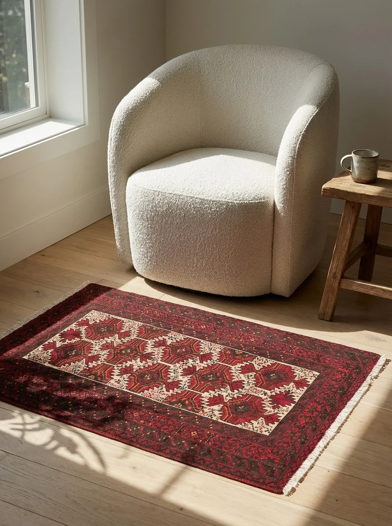 Belutch · Handgeknüpft – Beige, 88x63 cm