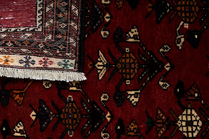 Nasrabad · Handgeknüpft – Rot, 120x96 cm