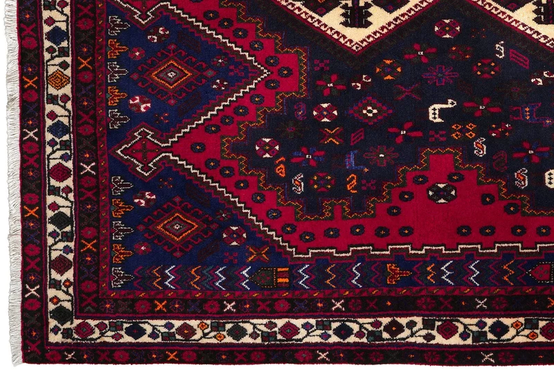 Afshar · Handgeknüpft – Rot, 230x160 cm