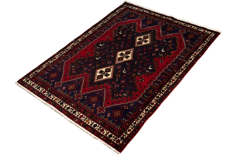 Afshar · Handgeknüpft – Rot, 230x160 cm
