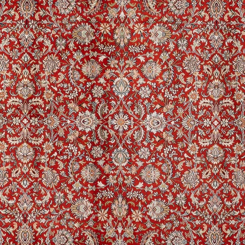 Kaschmir Seide Teppich 250x340cm - Orientteppich - rot