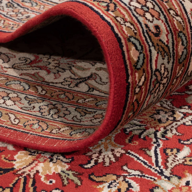 Kaschmir Seide Teppich 250x340cm - Orientteppich - rot