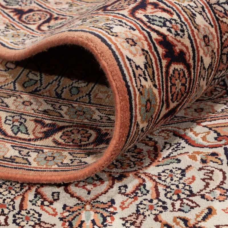 Seidenteppich - Kaschmir Seide - 277 x 372 cm - dunkelbeige