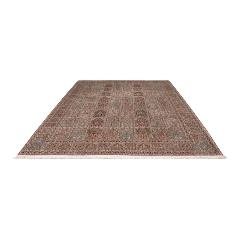 Seidenteppich - Kaschmir Seide - 277 x 372 cm - dunkelbeige