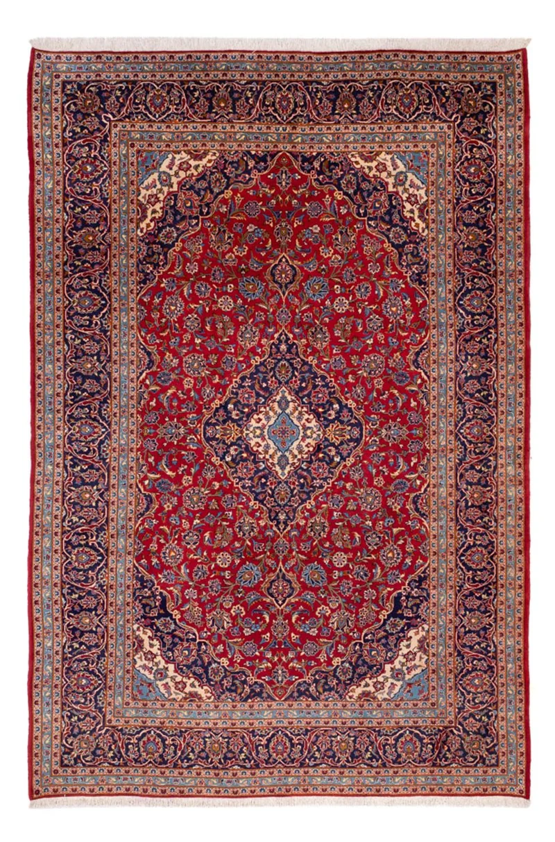 Keshan Teppich 252x373cm - Perserteppich - rot