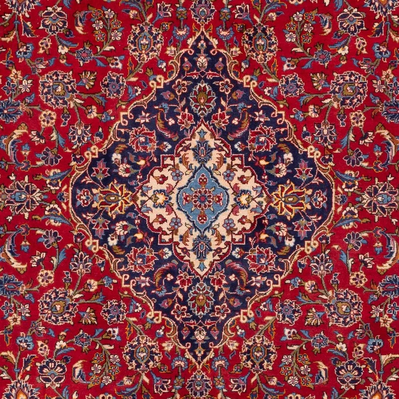 Keshan Teppich 252x373cm - Perserteppich - rot
