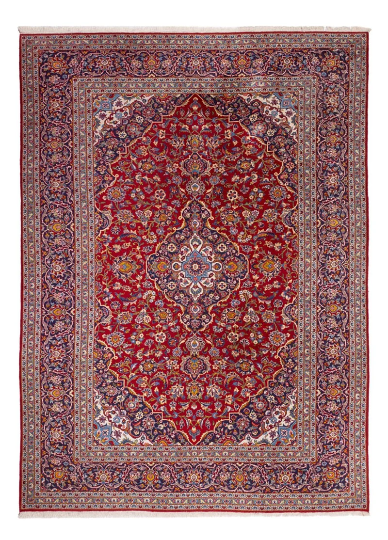 Keshan Teppich 261x370cm - Perserteppich - rot