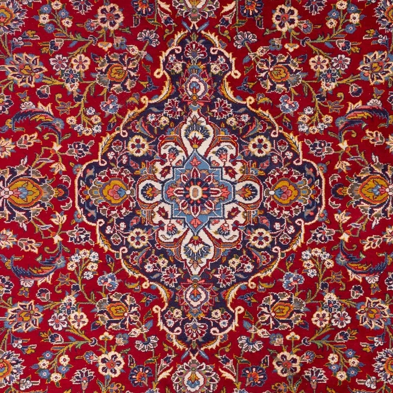 Keshan Teppich 261x370cm - Perserteppich - rot
