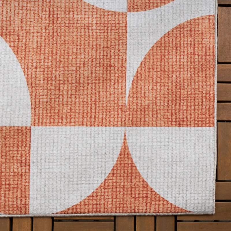 Gartenteppich Abstrakt - Groovy Tiles Terrakotta