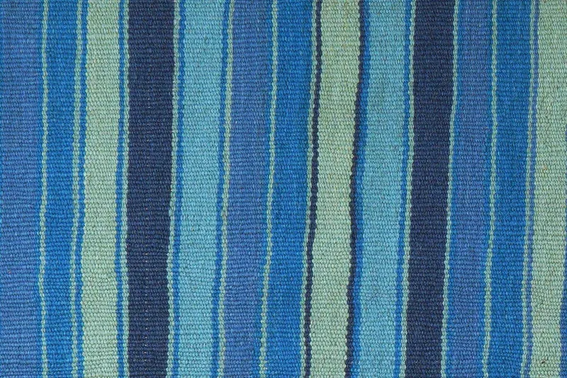 Kelim Gashgai · Handgewebt – Blau, 198x65 cm