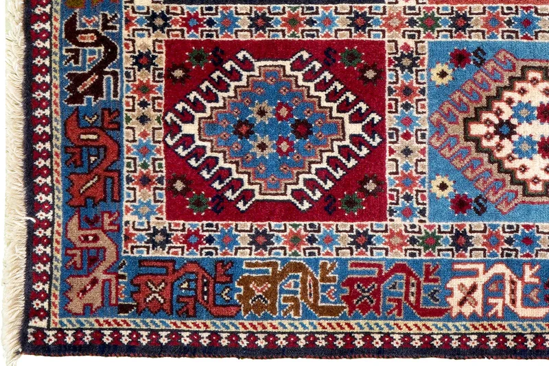 Yalameh · Handgeknüpft – Bunt, 129x80 cm