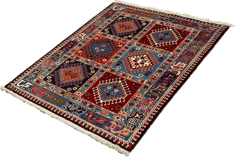 Yalameh · Handgeknüpft – Bunt, 129x80 cm