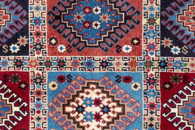 Yalameh · Handgeknüpft – Bunt, 129x80 cm