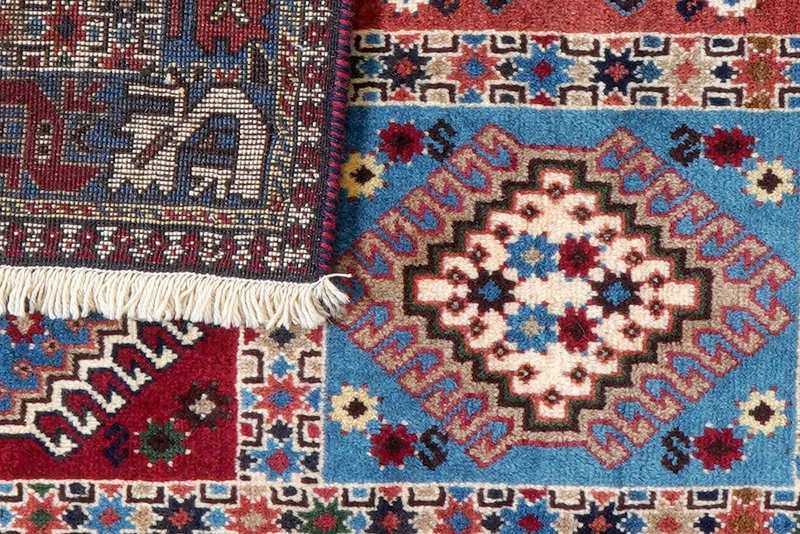 Yalameh · Handgeknüpft – Bunt, 129x80 cm