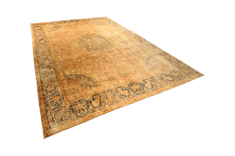 Vintage · Handgeknüpft – Gelb, 395x289 cm