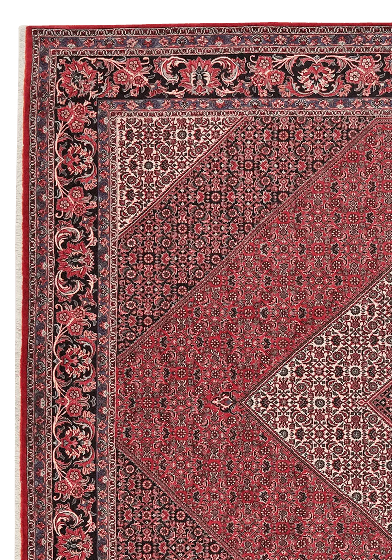 Bidjar · Handgeknüpft – Rot, 299x255 cm