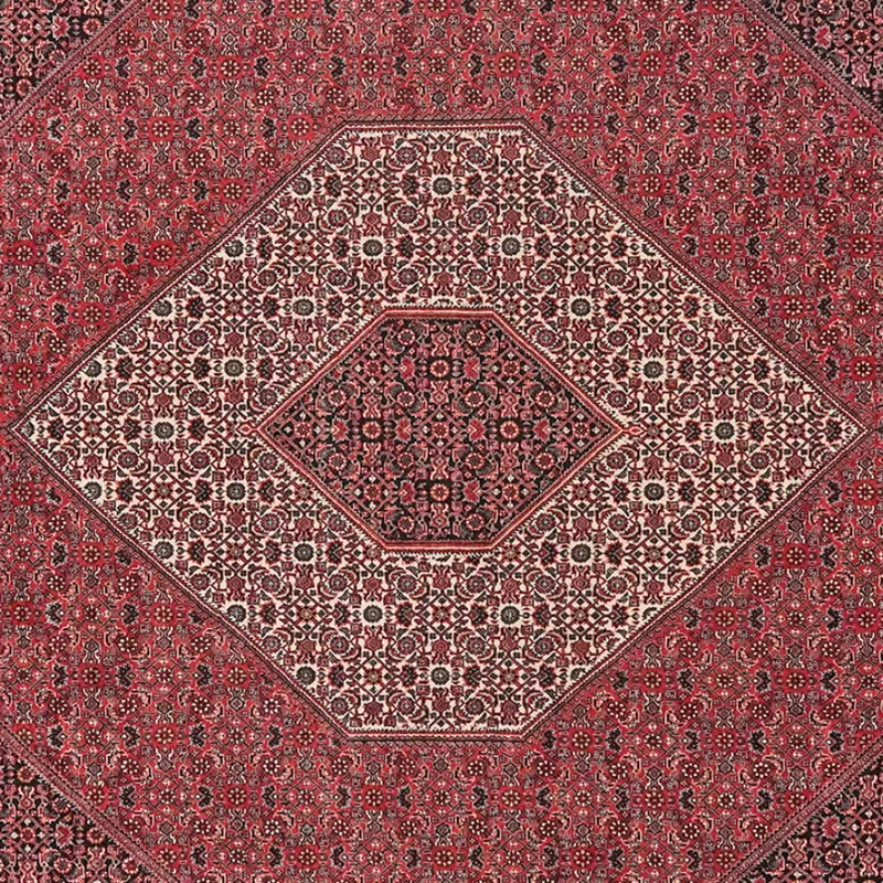 Bidjar · Handgeknüpft – Rot, 299x255 cm