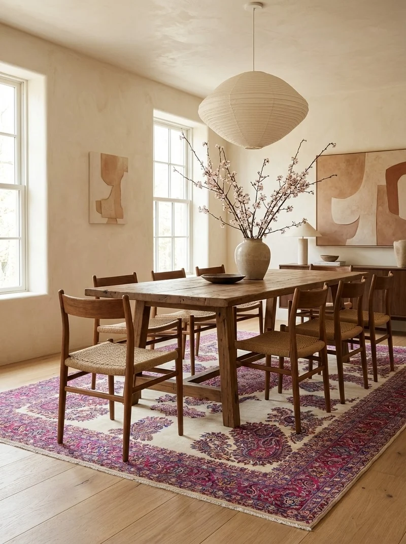 Hamadan · Handgeknüpft – Beige, 352x275 cm
