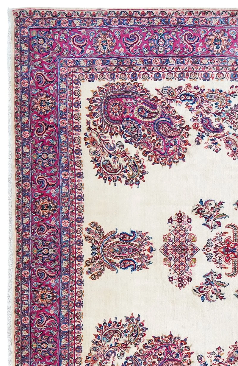 Hamadan · Handgeknüpft – Beige, 352x275 cm