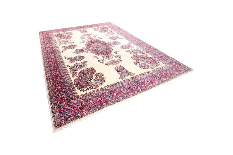 Hamadan · Handgeknüpft – Beige, 352x275 cm